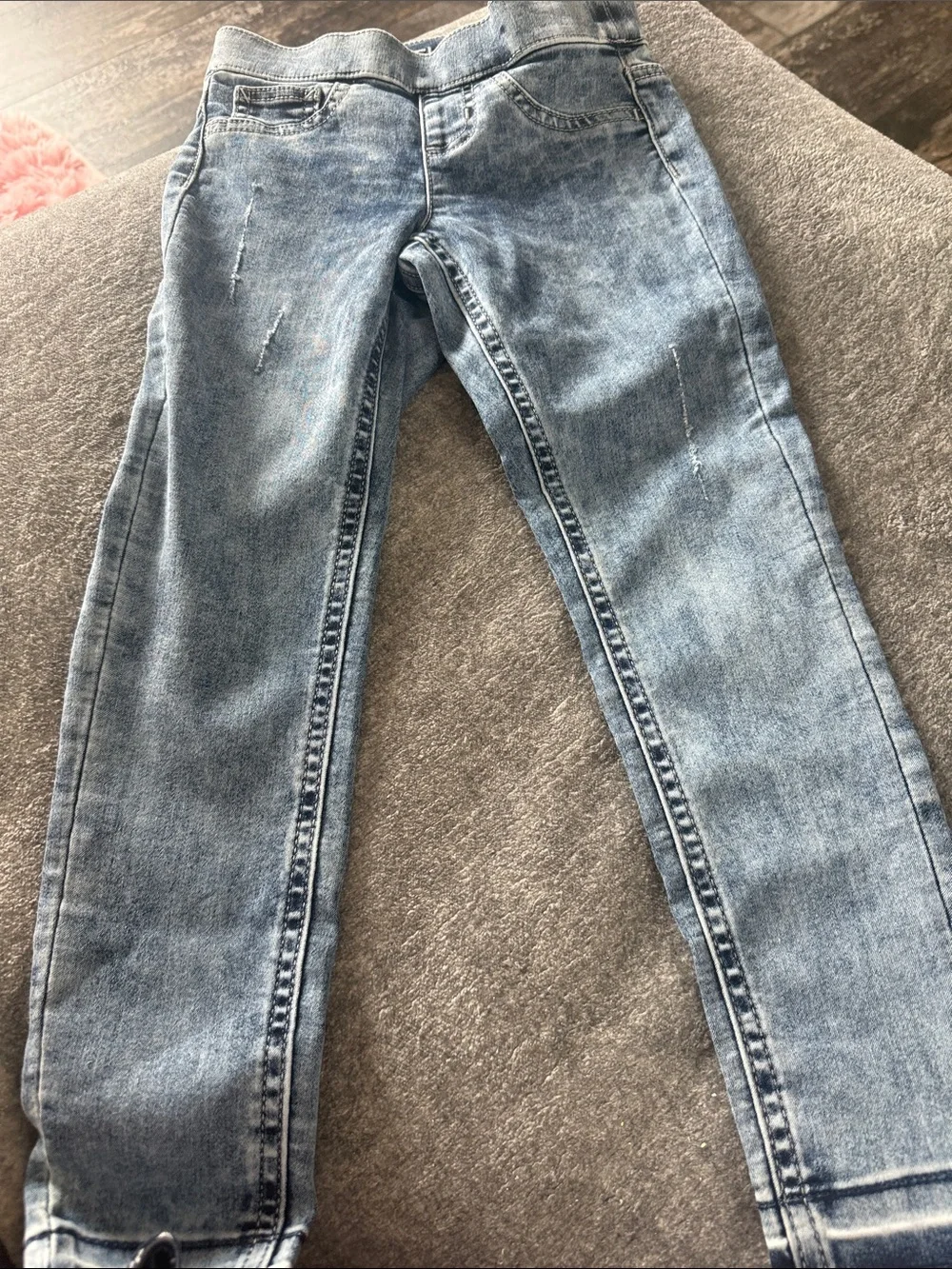 Justice Light Blue Skinny Jeans for girls